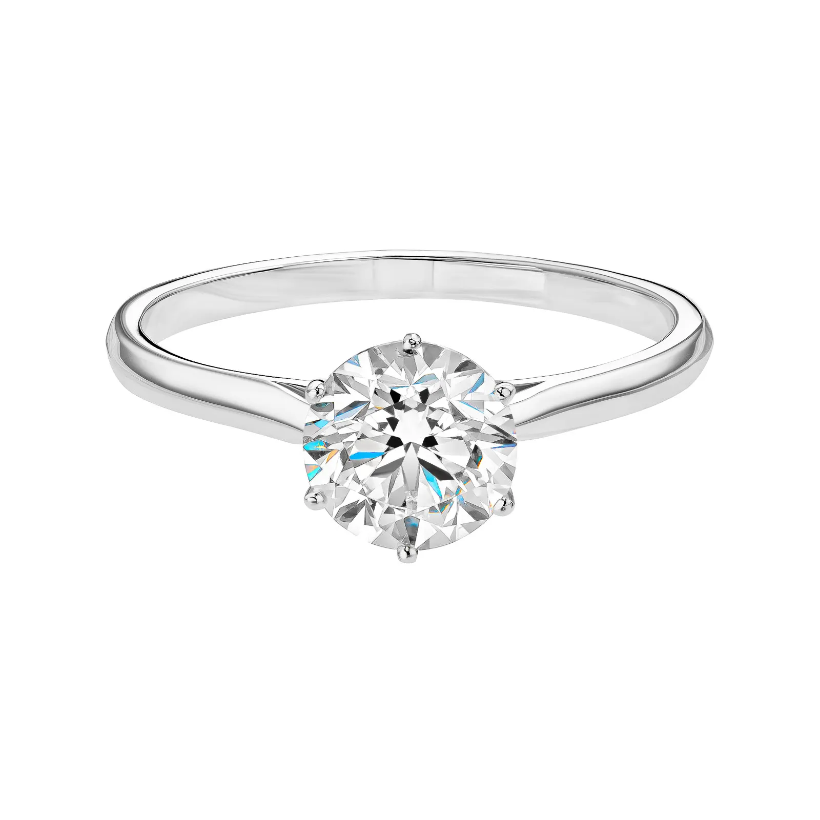 Bague Or blanc 750 ‰ Diamant Lady 1 ct
